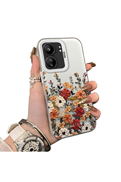 ucuc Xiaomi Poco C65 Compatible Silicone Edge Hard Back Anti-Fall Case Beauti...