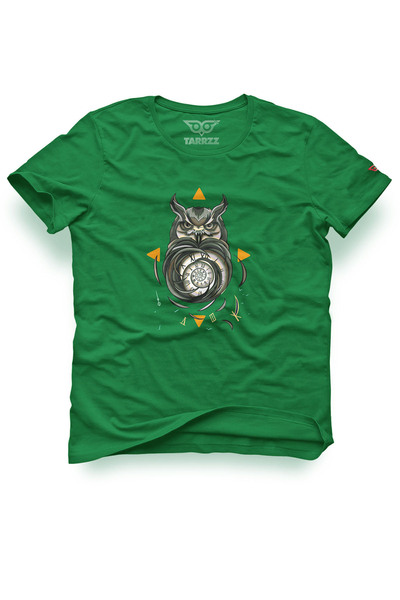 Tarrzzcom Unisex Design Tshirt Owl and Time