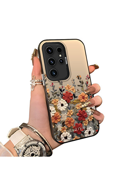 ucuc Samsung Galaxy S23 Ultra Uyumlu Silikon Kenar Sert Arka Anti Düşme Kılıf...