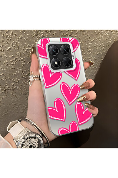 ucuc Xiaomi Poco X7 5g Compatible Silicone Edge Hard Back Anti-Fall Case Hear...