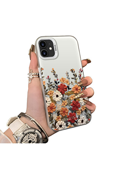 ucuc iPhone 12 Pro Compatible Silicone Edge Hard Back Anti-Fall Case Beautifu...