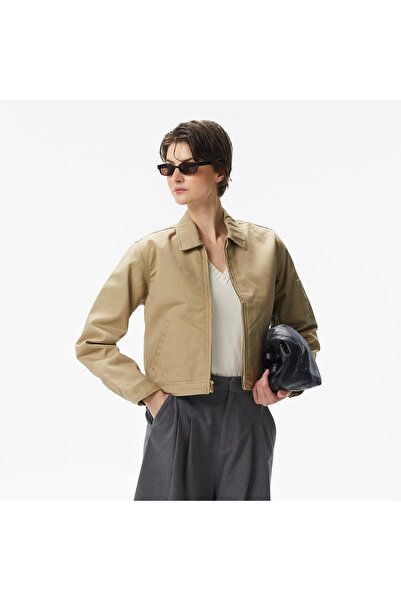 Dickies Lined Eisenhower Crop Kadın Haki Ceket