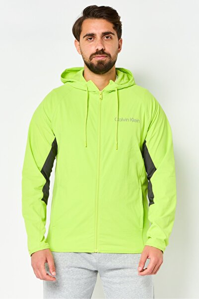 Calvin Klein Men Sportswear Fit Long Sleeve Outdoor Jacket, Lime Green