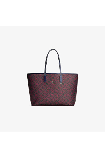Tommy Hilfiger Monoplay Nano Kadın Bordo Tote Çanta