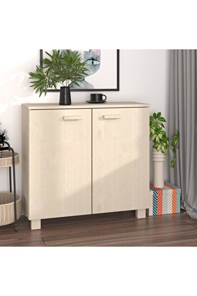 vidaxl Sideboard HAMAR Honey Brown 85x35x80 cm Solid Wood Pine