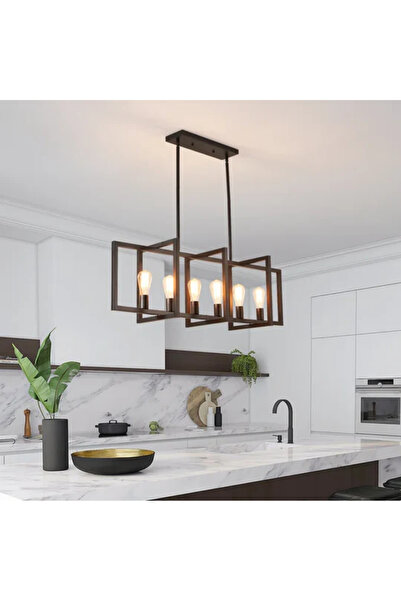 RONİSU AYDINLATMA Elina Retro Yemek Masası Avize RA-AVZ- 3478-52-60