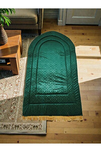 Islamic سجادة صلاة فاخرة من المخمل الناعم مع حشوة إسفنجية سميكة مريحة للركبتي...