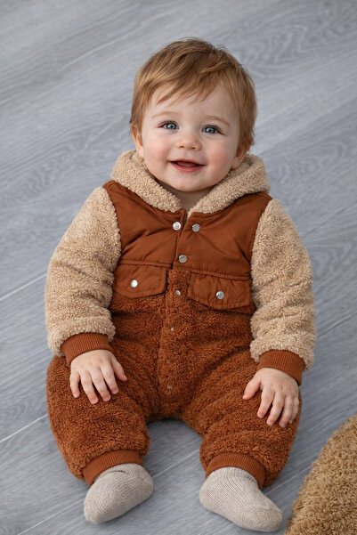 ADABEBEK Premium Welsoft Hooded Baby Boy Romper