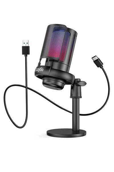 EzzySo ميكروفون ألعاب للكمبيوتر الشخصي