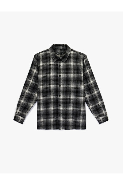Koton Regular Fit Long Sleeve Buttoned Classic Collar Lumberjack Shirt
