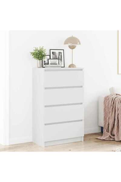 vidaxl Sideboard White 60x35x98.5 cm Engineered Wood