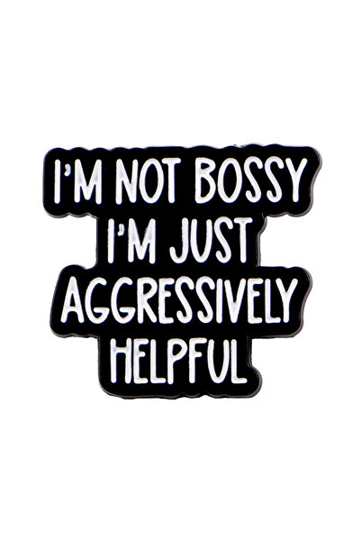 Choice 6 دبابيس مينا عليها اقتباس "أنا ألطف مما يبدو عليه وجهي" بروش شارة اضط...