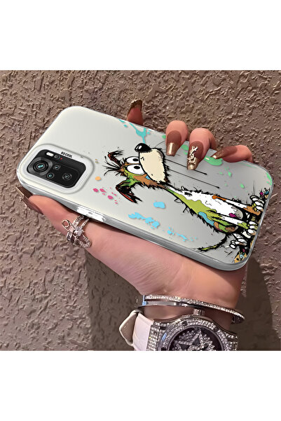 Hontinga حافظة هاتف متوافقة مع هاتف Xiaomi Poco M5S، ظهر صلب مضاد للسقوط للقط...