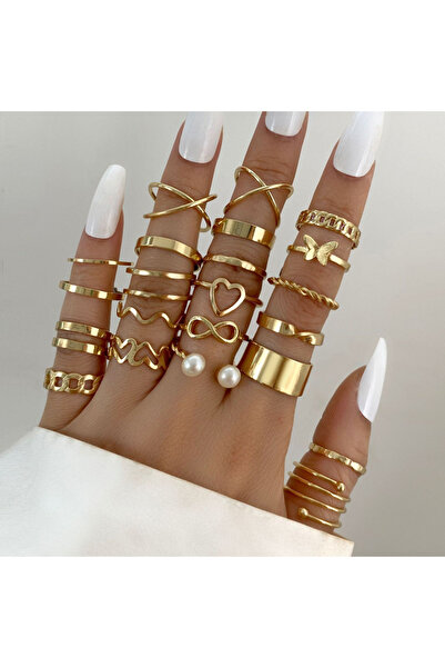 Choice AYA22 Pcs New Fashion Geometric Knuckle Rings Set For Women Boho Butte...