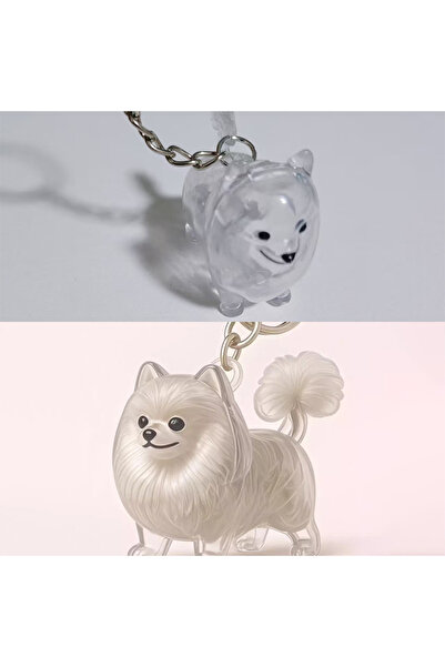 Choice A22 Cute Clear Puppy Hair Memorial DIY Pendant Keychain Decor Keepsake...