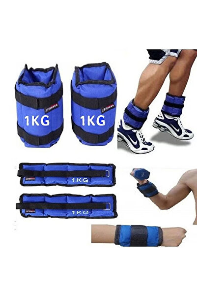 Fitness World حقيبة أوزان رملية للذراعين و القدمين من قطعتين بوزن 2 كيلو كل ق...