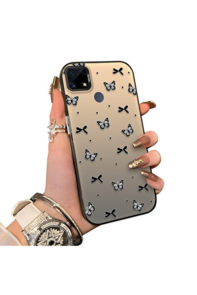 ucuc حافظة واقية من السيليكون ذات حافة خلفية من الأكريليك متوافقة مع هاتف Rea...