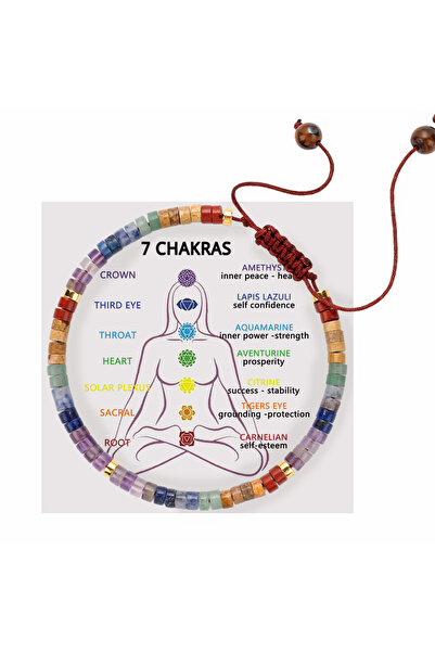 Choice 2 7 Chakras Natural Stone Bracelet For Women Bohemian Handmade Woven Amethyst Bracelet Meditation R.