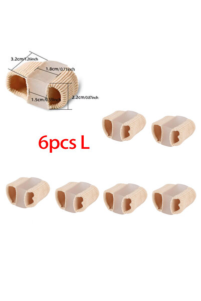 choice2 6pcs L 3/6pcs Toe Spreader Finger Separator Orthopedic Silicone Valgu...