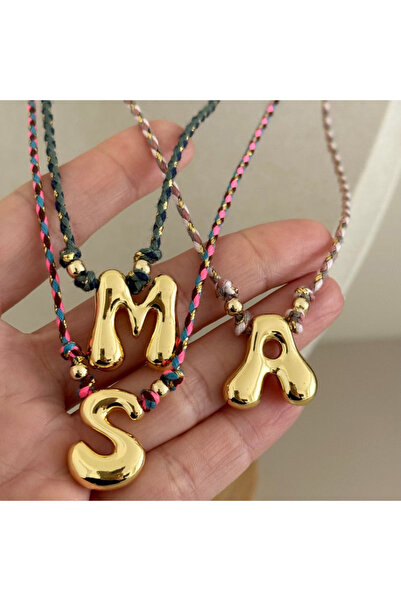 Choice قلادة من خيوط ملونة مصنوعة يدويًا على شكل بالون G T1711، مصنوعة من الف...