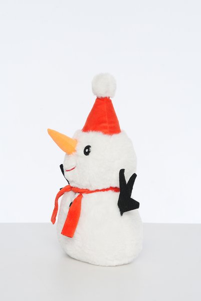 Pufu Toys دمية رجل الثلج 35 سم وسادة قطيفة