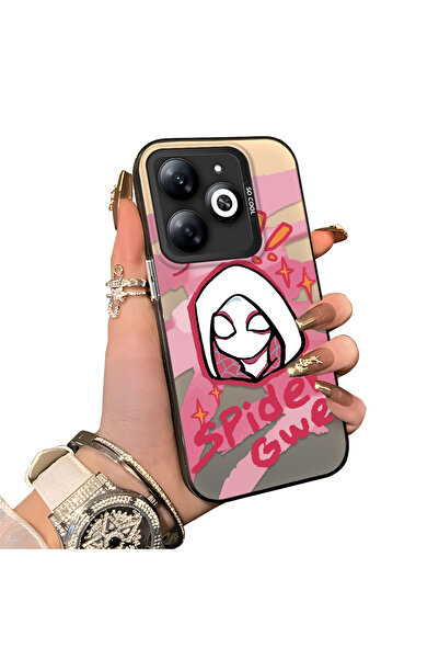 ucuc حافظة حماية سبايدرمان من السيليكون المتوافقة مع هاتف Infinix Hot 40i ذات...