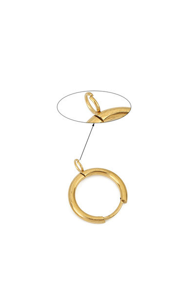 Choice Golden 1 10pcs PVD Never Fade Earrings Hooks Making 16mm Hypoallergeni...