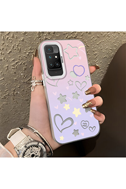 ucuc حافظة متوافقة مع هاتف Xiaomi Redmi 10 من السيليكون بحافة أكريليك وواقي خلفي