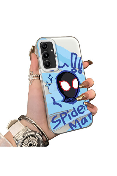 ucuc حافظة حماية سبايدرمان من السيليكون المتوافقة مع هاتف سامسونج جالاكسي A25