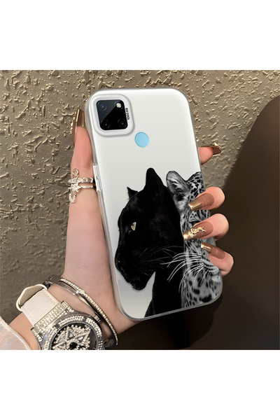 Hontinga حافظة متوافقة مع هاتف Realme C21Y/C25Y، حافظة هاتف صلبة مضادة للسقوط...