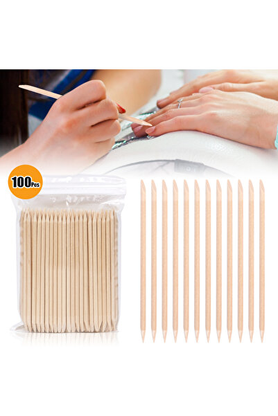 Choice ١٠٠ قطعة من أدوات دفع الجلد الميت للأظافر الخشبية، ملصقات فن الأظافر، ...