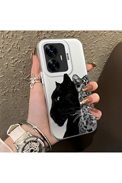 Hontinga حافظة متوافقة مع هاتف Realme C55، حافظة هاتف صلبة مضادة للسقوط، حافظ...