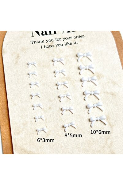 Choice Mixed White 50PCS 50Pcs Multiple Colors Bowknots Nail Art Charms Mini Adorable Line Bows Ties Resin