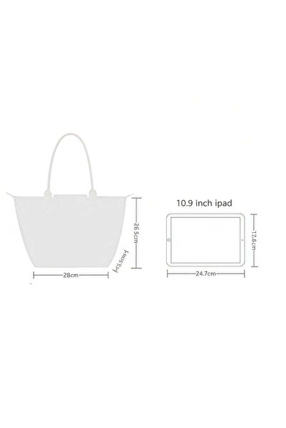 genermcr Medium Tote Bag for Women, Foldable Bag With Zipper Shoulder Bag, Ha...
