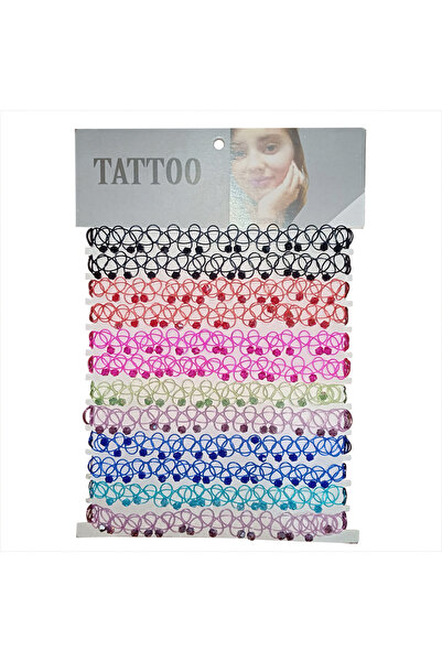 Choice Color 12pcs/lot New Collares Vintage Stretch Tattoo Choker Necklaces Fashion Chokers For Girl Charm