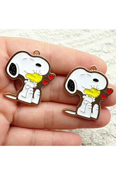 Miniso BROWN 10pcs Cartoon Dog Charm for Jewelry Making Enamel Necklace Brace...