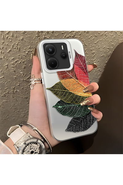 ucuc Xiaomi Redmi Note 14 4g Compatible Silicone Edge Acrylic Back Colorful L...