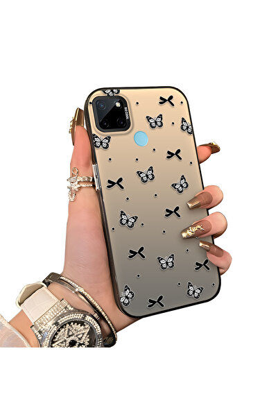 ucuc حافظة حماية من السيليكون ذات حافة من الأكريليك متوافقة مع هاتف Realme C2...