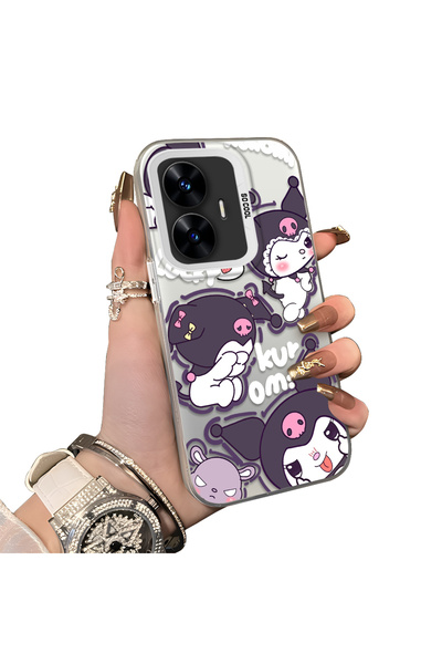 ucuc حافظة كورومي من السيليكون الواقي المتوافق مع هاتف Realme C55 ذات الحافة ...