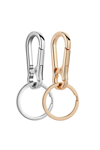 Choice مجموعة متنوعة من 1-2 قطعة من مشابك كارابين معدنية، سلسلة مفاتيح على شك...