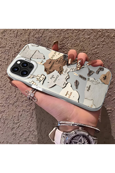 Hontinga حافظة هاتف متوافقة مع هاتف iPhone 14 Pro Max، حماية للكاميرا، خريطة ...