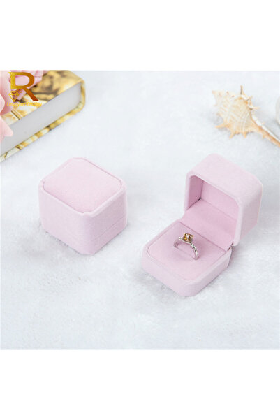 Choice علبة عرض مجوهرات مخملية وردية اللون عالية الجودة بالجملة، علبة أقراط و...