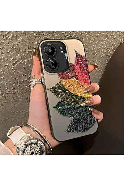 ucuc حافظة حماية ملونة من السيليكون المتوافقة مع هاتف Xiaomi Redmi 13C ذات حا...