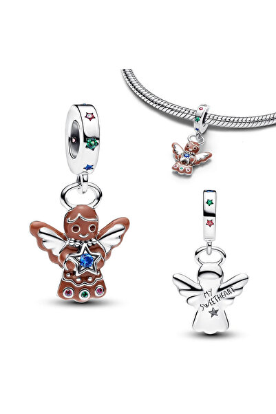 Choice أقراط متدلية على شكل ندفة ثلجية من الفضة الإسترليني عيار 925 الأصلية A...