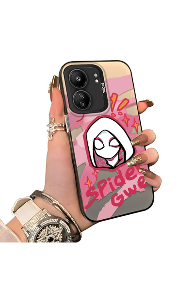 ucuc حافظة حماية سبايدرمان متوافقة مع هاتف شاومي بوكو سي65، مصنوعة من السيليك...