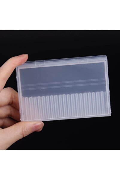 Choice 01 20 Holes 1Pcs 6/7/10/20/30 Holes Plastic Transparent Nail Drill Bit Brush Storage Box Display Box