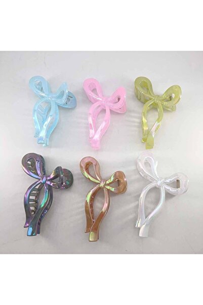 Choice Hair Claws 6 PCS MIX 1/6 PCS Ponytail Acrylic Hair Claw Grab Bow Large Hair Clip Hollow Square Hairp