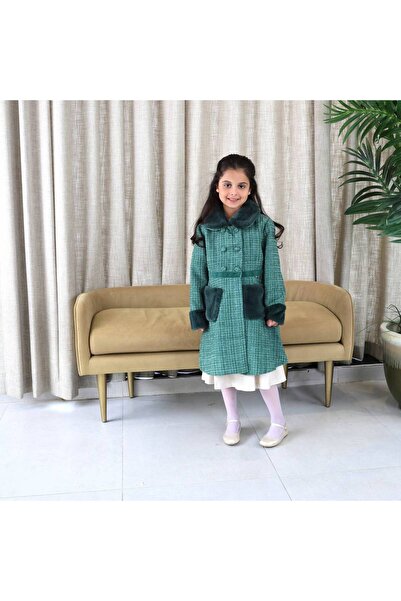 Mamnon جاكيت أخضر بالفرو