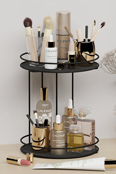 Dekula Banyo Kozmetik Takı Düzenleyici Çok Amaçlı Organizer 2 Katlı Servis Su...