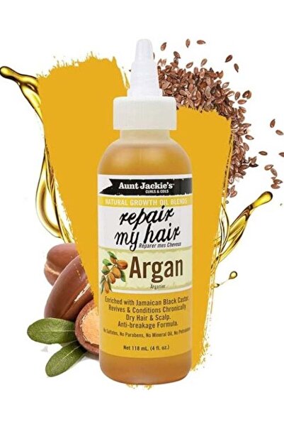 Aunt Jackie's زيت أرغان لنمو الشعر لإصلاح الشعر 118 مل